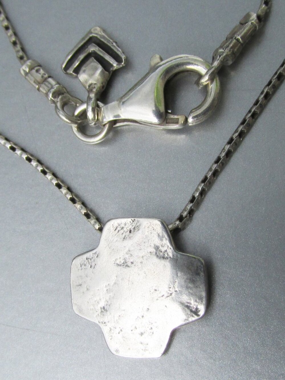 Rare SILPADA Sterling Silver Oxidized Celtic Cross Pendant Necklace N1791